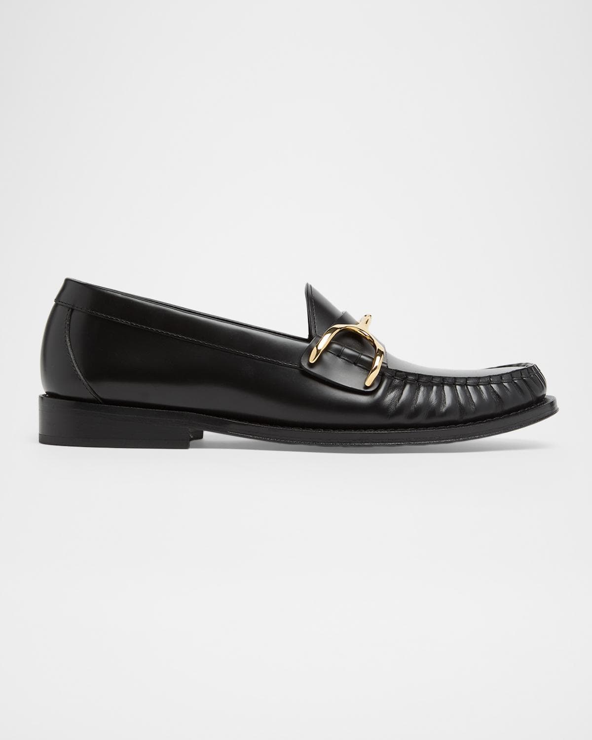 McQueen Men's Wishbone Leather Moccasin Loafers
