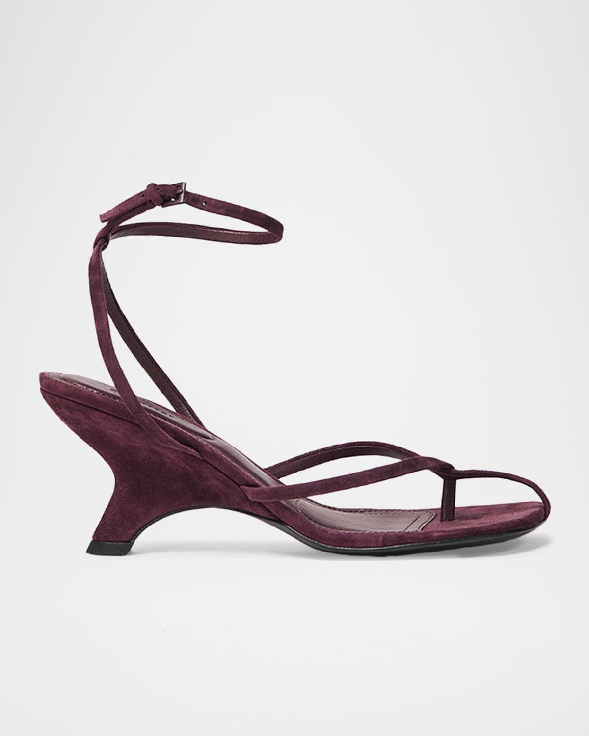 SIMKHAI Kelsey Suede Ankle-Strap Sandals