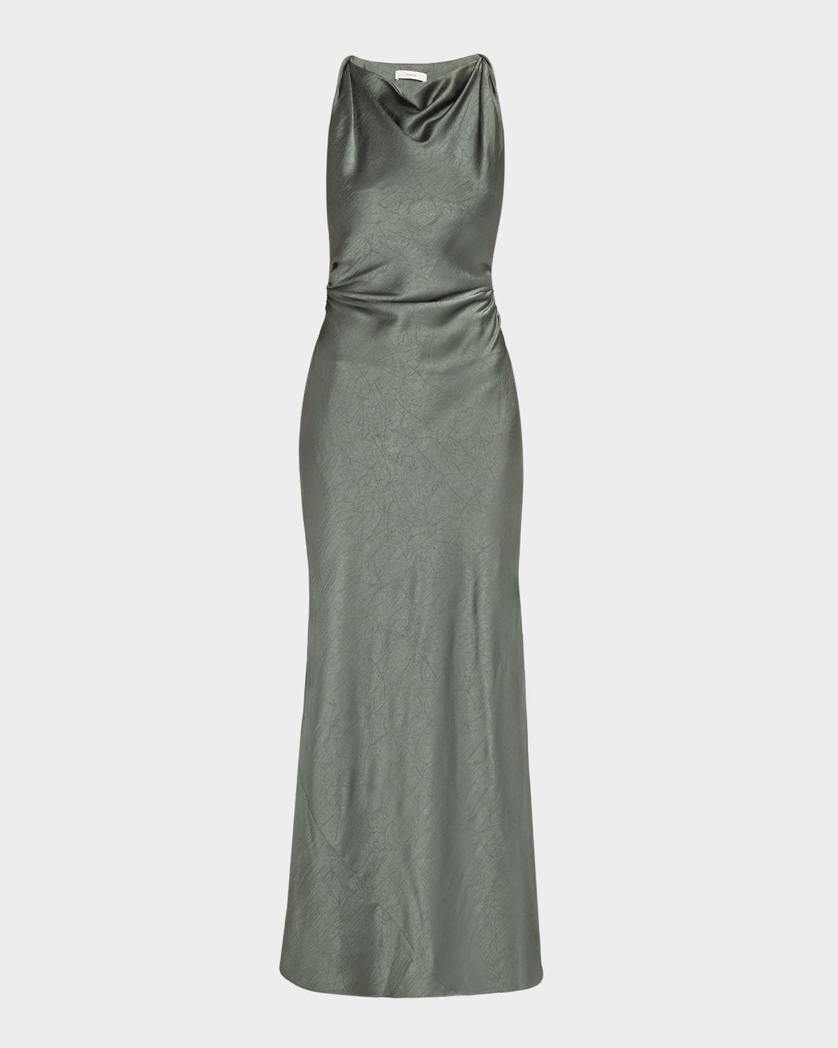 Vince Twist Satin Maxi Dress