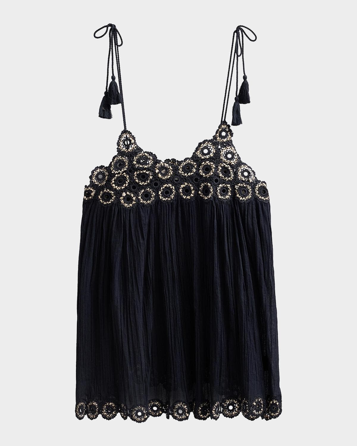 Ulla Johnson Tula Cotton Embroidered Mini Dress