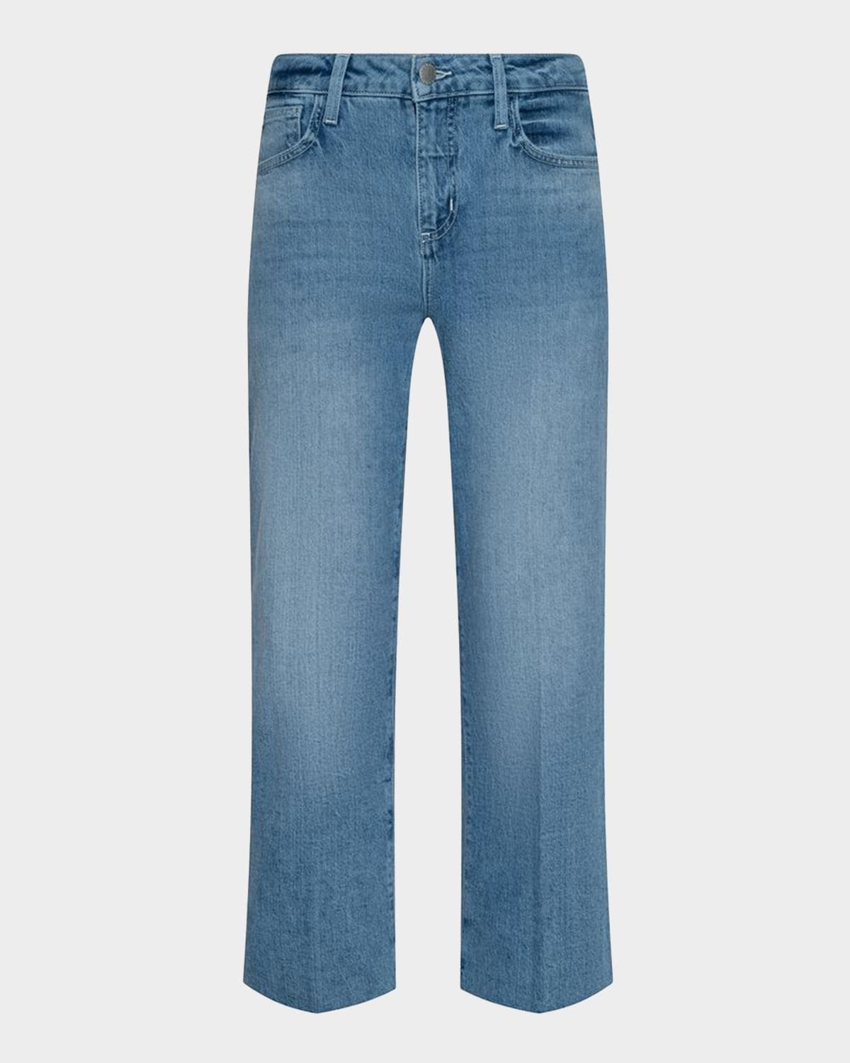 L 'AGENCE Wanda High-Rise Cropped Wide-Leg Jeans