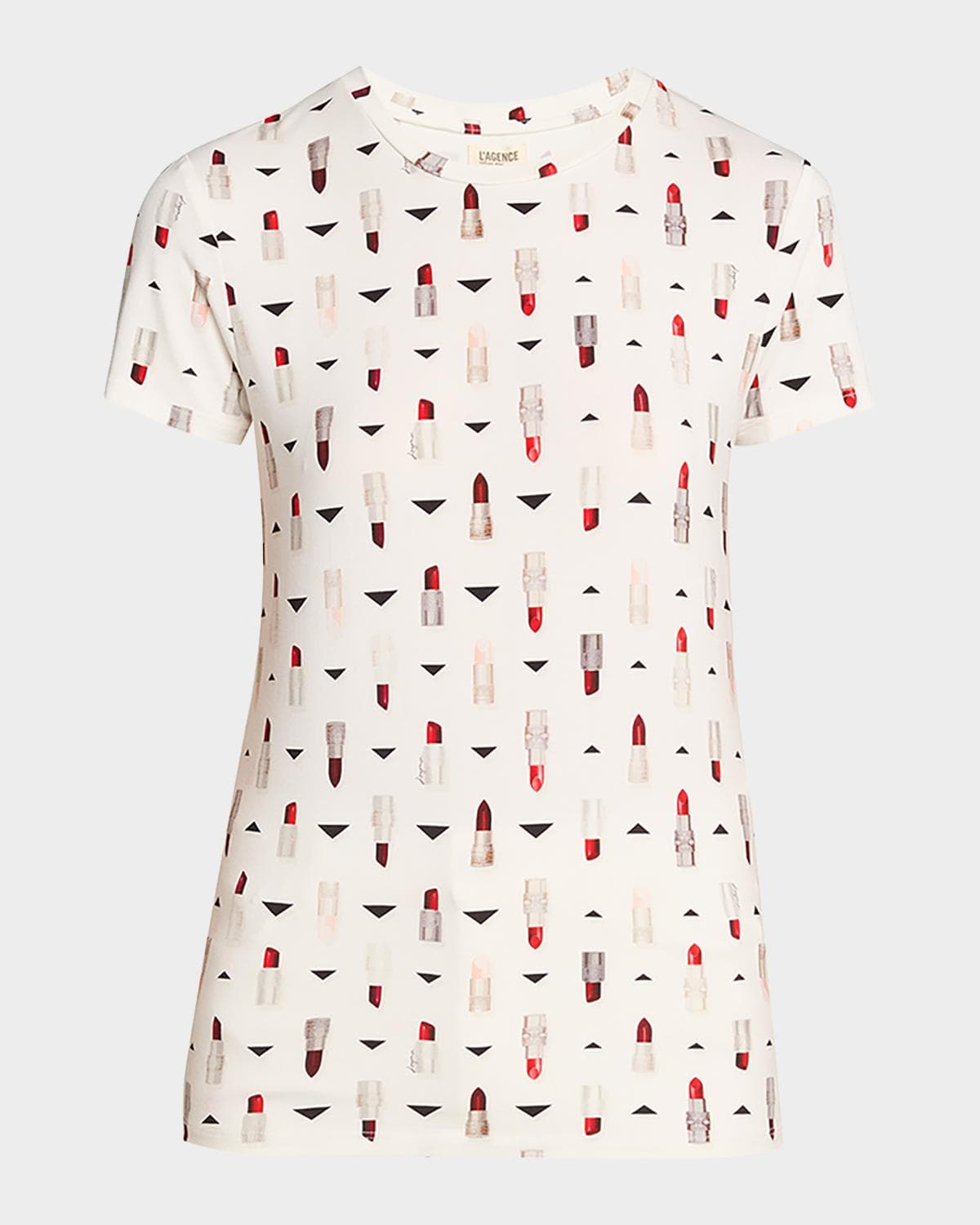 L 'AGENCE Ressi Fitted Crewneck T-Shirt