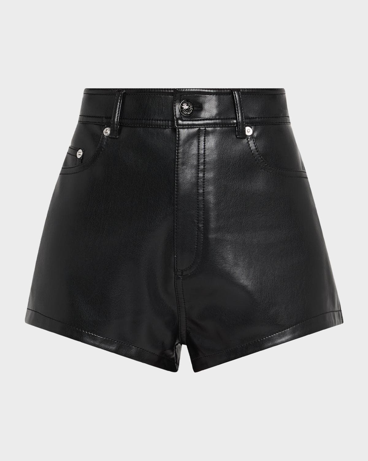 Cinq à Sept Dani Vegan Leather Shorts