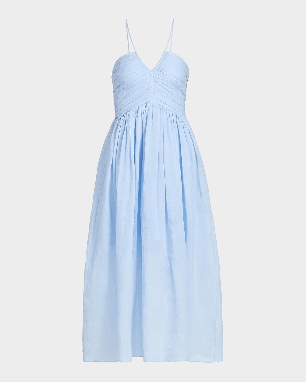 A.L.C. Rumi Ruched Midi Dress
