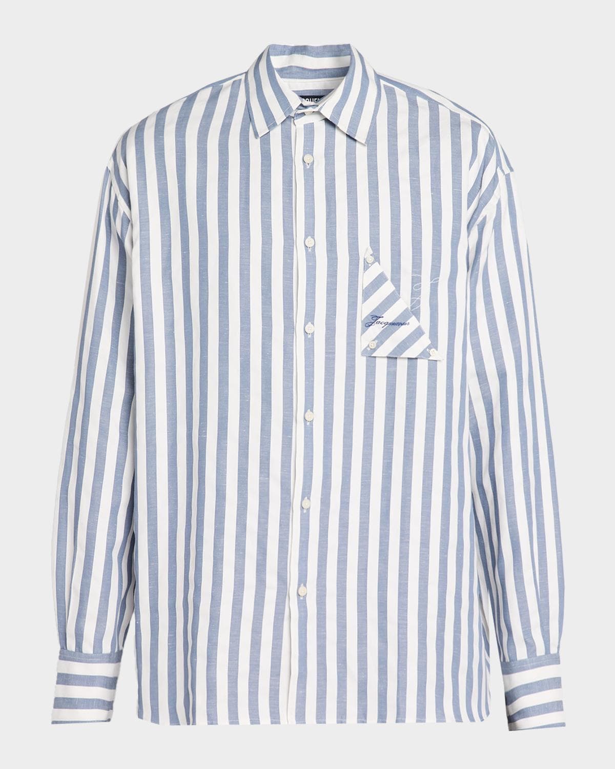 Jacquemus Men's La Chemise Stripe Button-Down Shirt