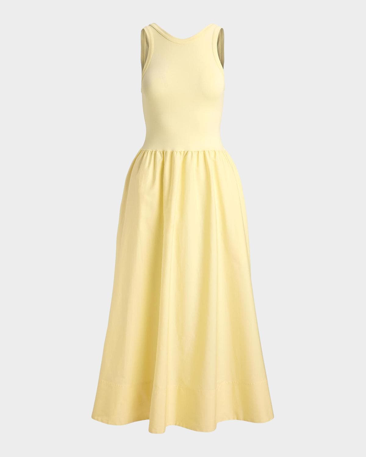 Polo Ralph Lauren Ponte-Bodice Sleeveless Midi Dress