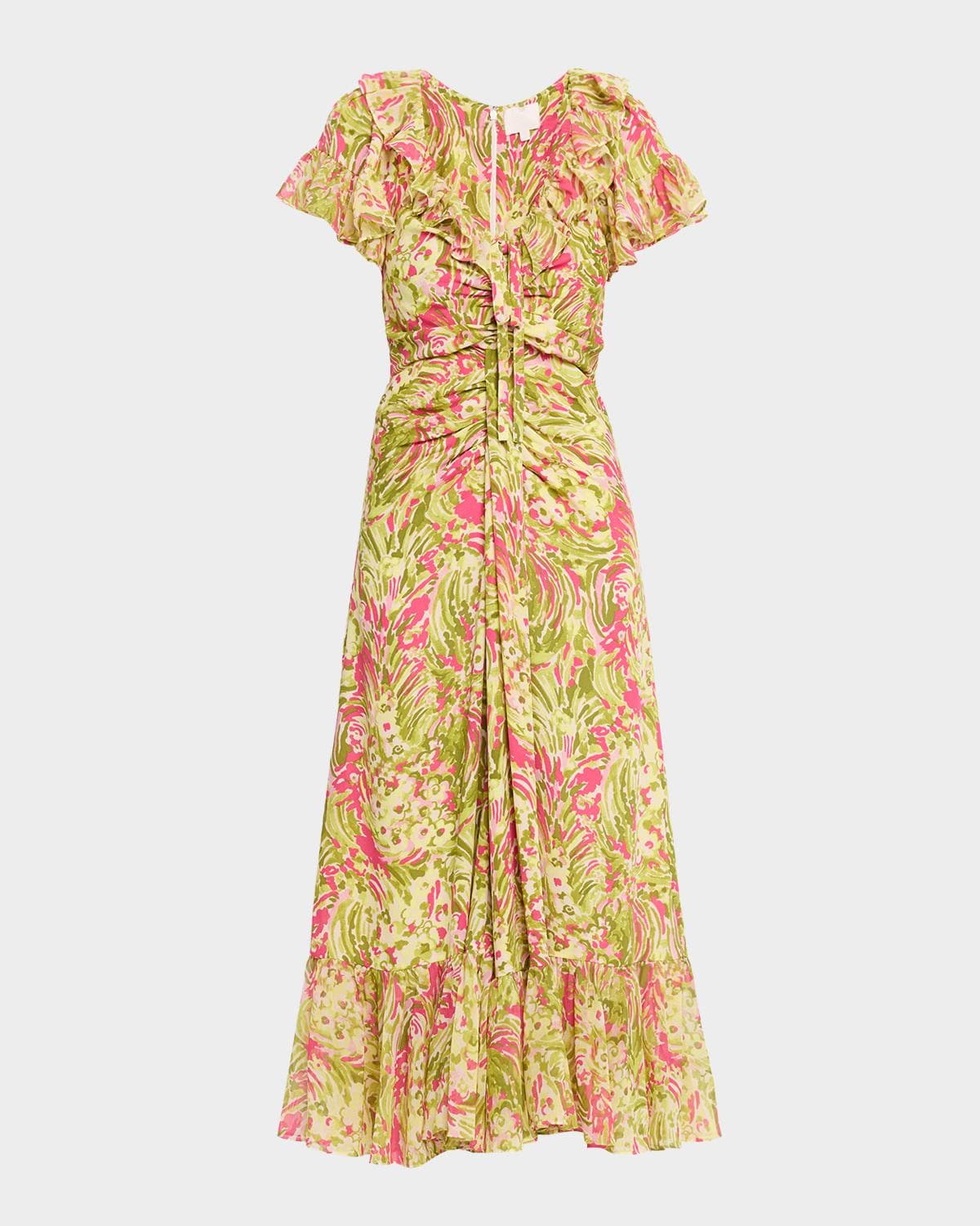 Cinq à Sept Ivey Daisy Swirl Midi Dress