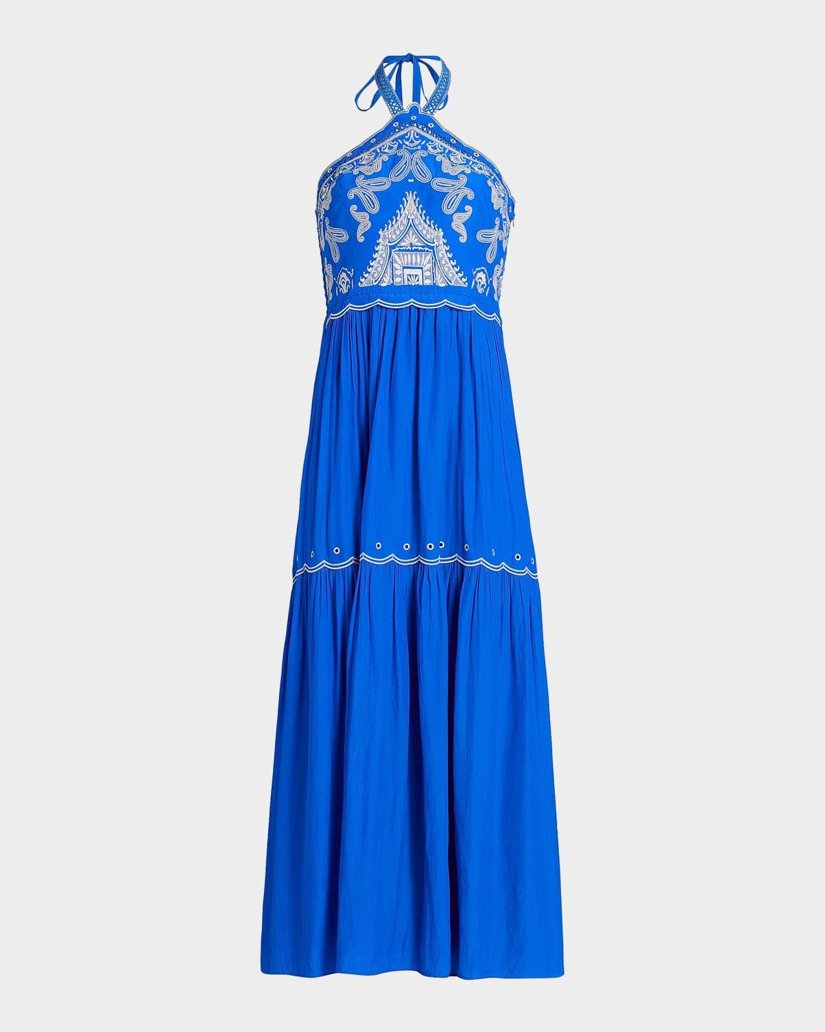 Ramy Brook Kenna Paisley A-Line Maxi Dress