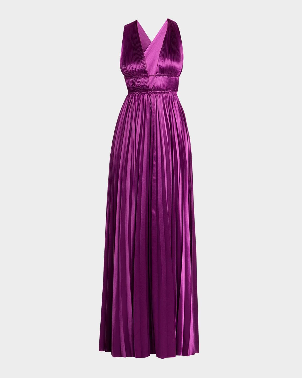 Ulla Johnson Lena Pleated Satin Gown