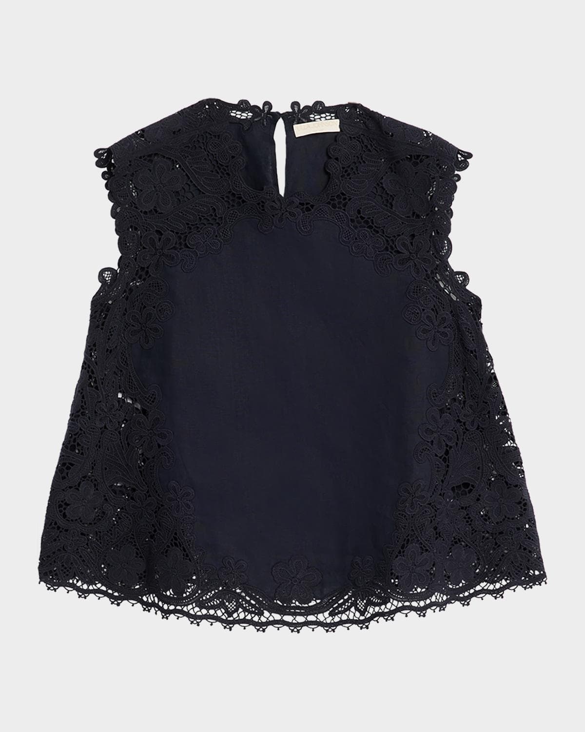 Ulla Johnson Amelie Embroidered Linen-Blend Top