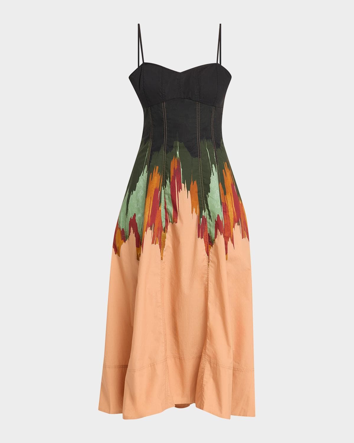 Ulla Johnson Fiora Floral Cotton Midi Dress