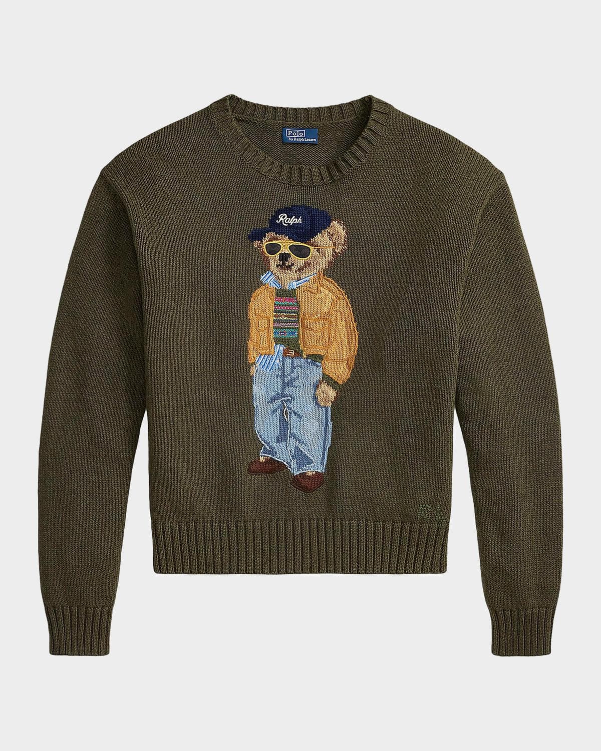 Polo Ralph Lauren Polo Bear Cotton Crewneck Sweater