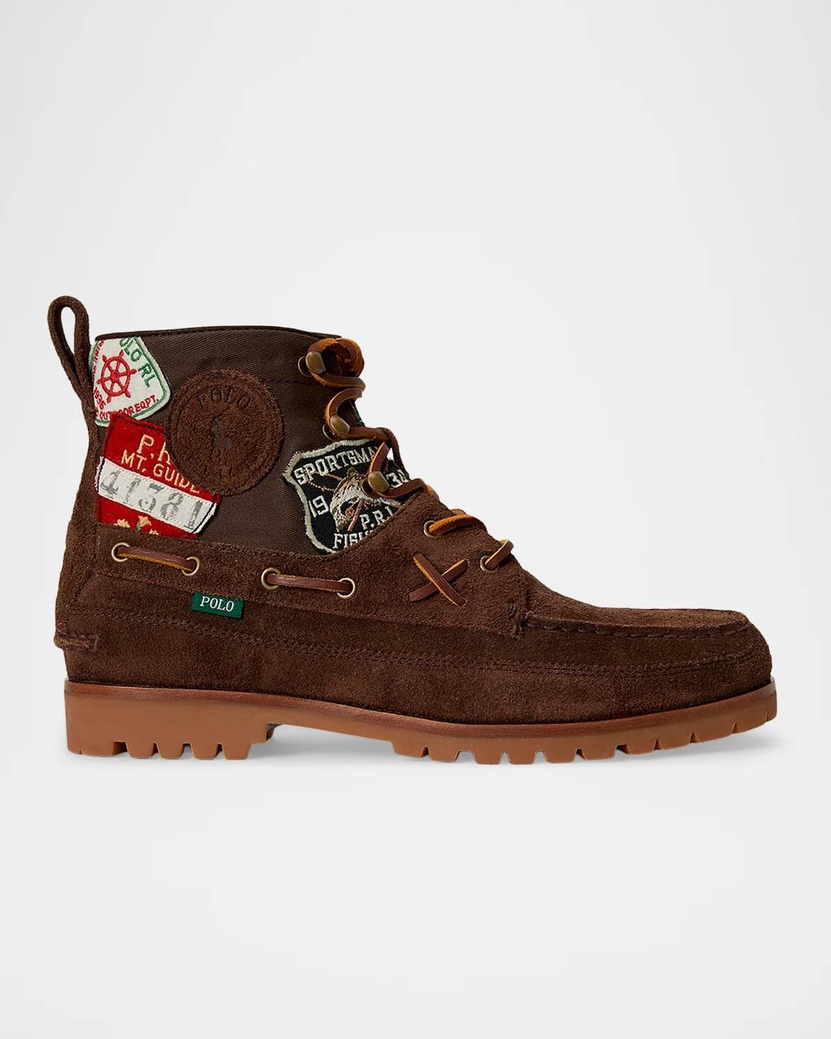 Polo Ralph Lauren Men's Ranger Mid Suede and Twill Boots