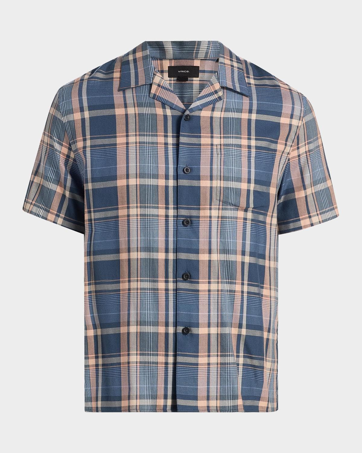 Vince Men's Prine Plaid Short-Sleeve Shirt