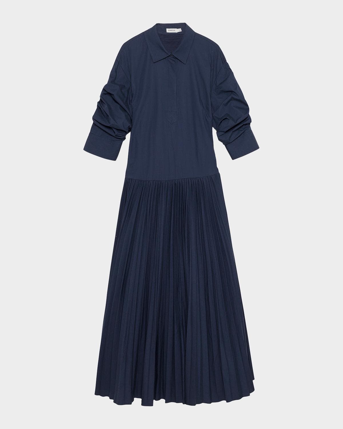 SIMKHAI Arlo Belted Cotton Maxi Dress
