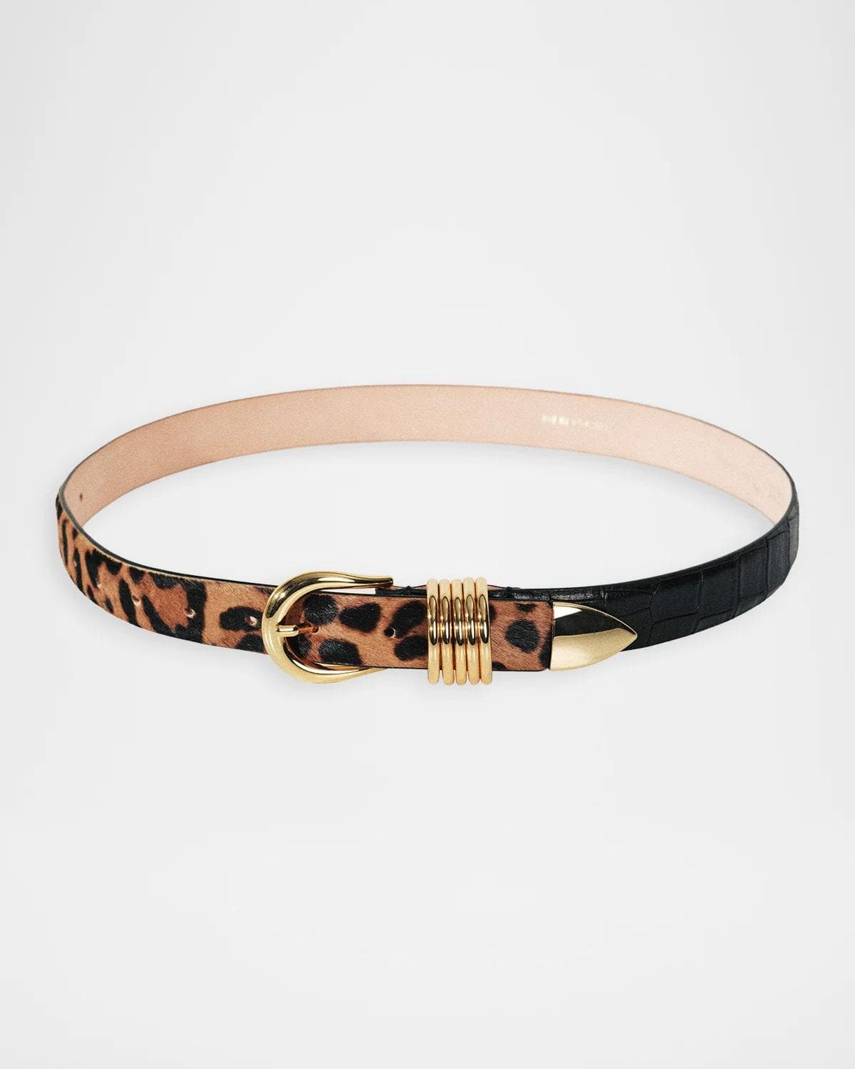 Déhanche Hollyhock Zebra-Print Calf Hair Belt