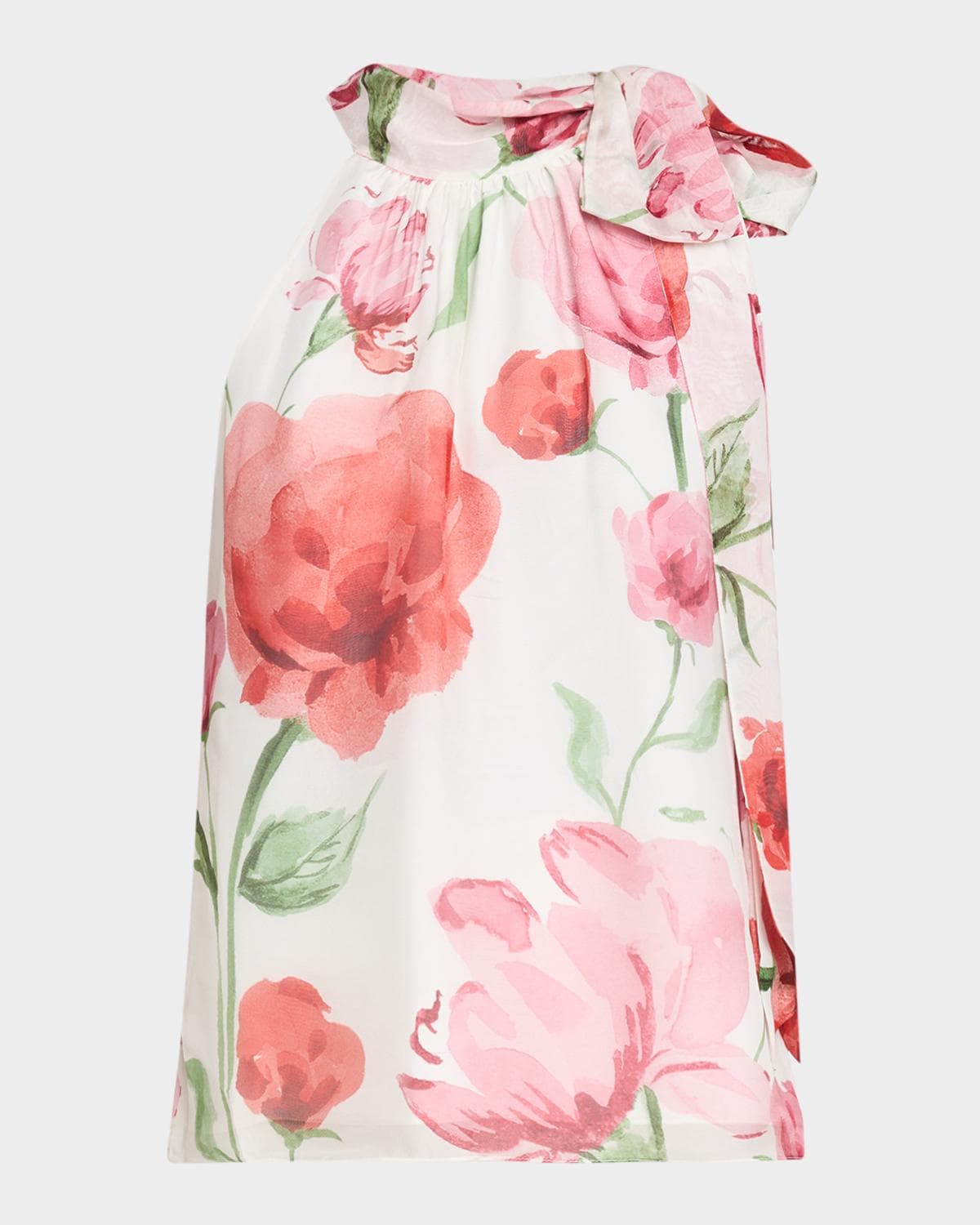 SACHIN BABI Deirdre Floral-Print Chiffon Halter Top