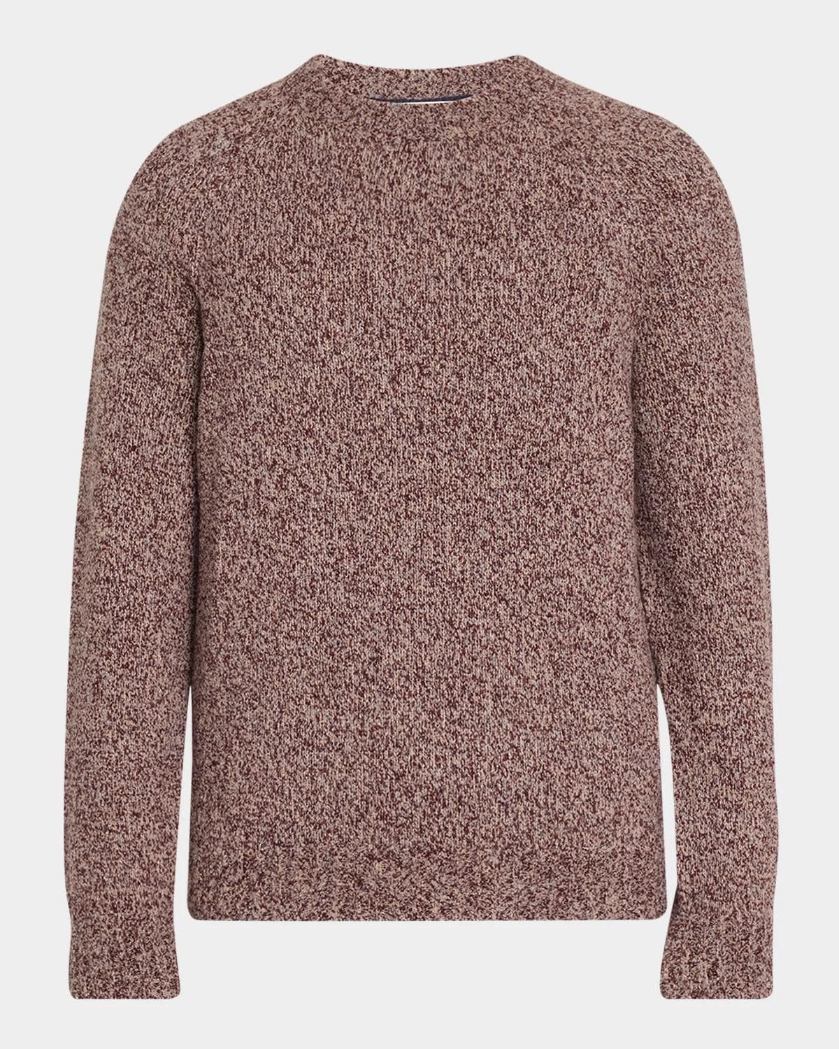 Brunello Cucinelli Men's Wool, Silk and Cashmere Donegal Crewneck Sweater