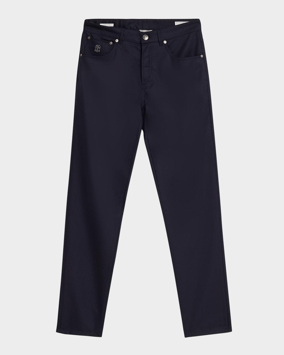 Brunello Cucinelli Men's Flannel Tapered Leg Five-Pocket Pants