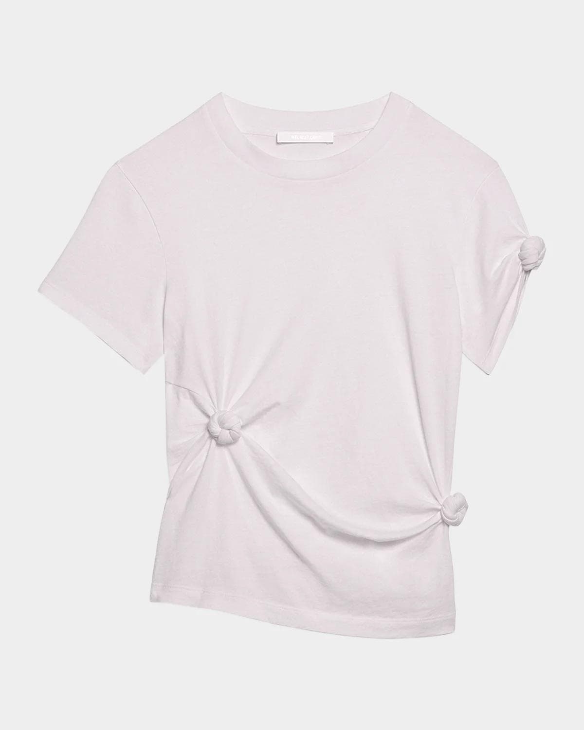 Helmut Lang Asymmetric Knotted Baby Tee