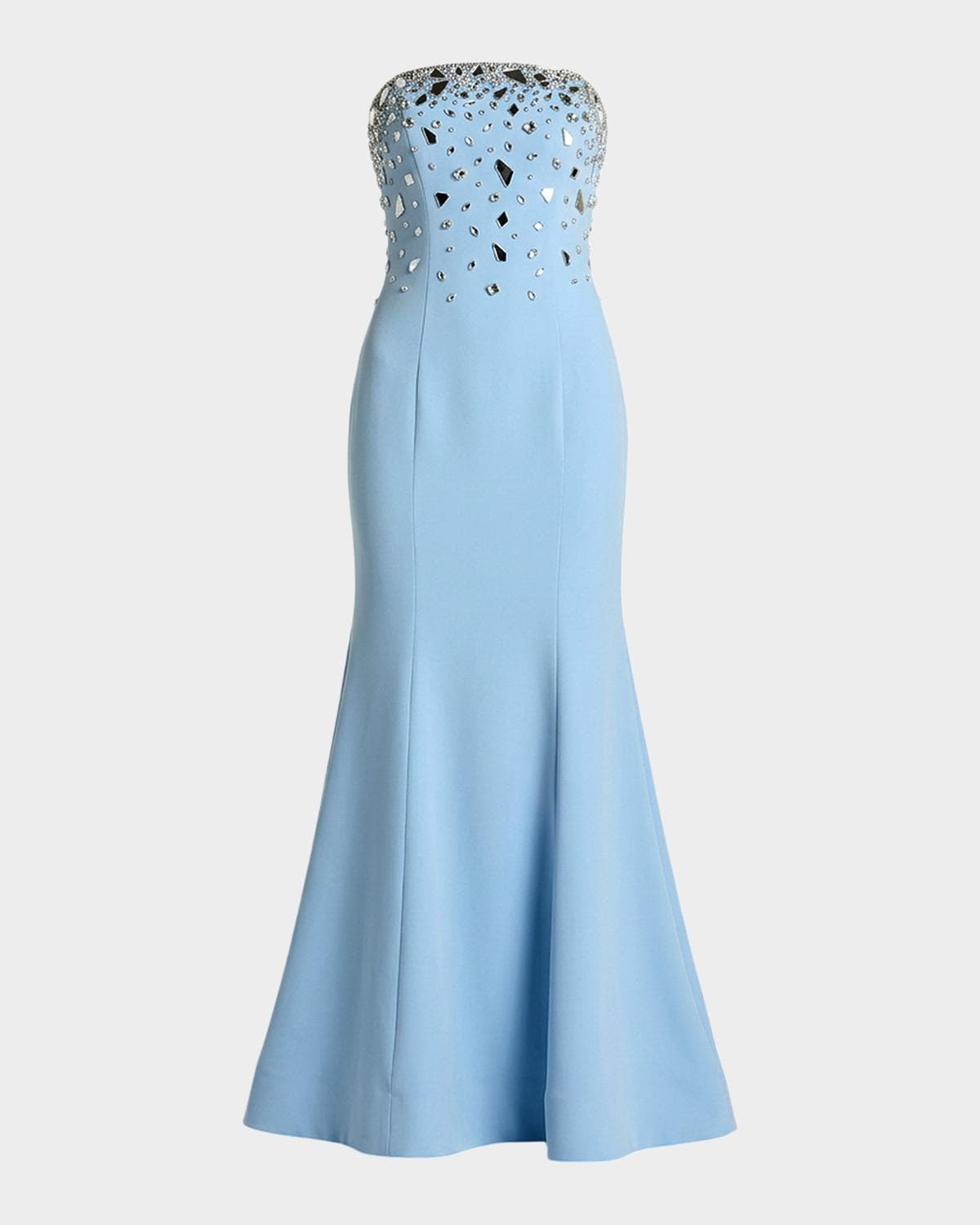 Mac Duggal Strapless Embellished Mermaid Gown