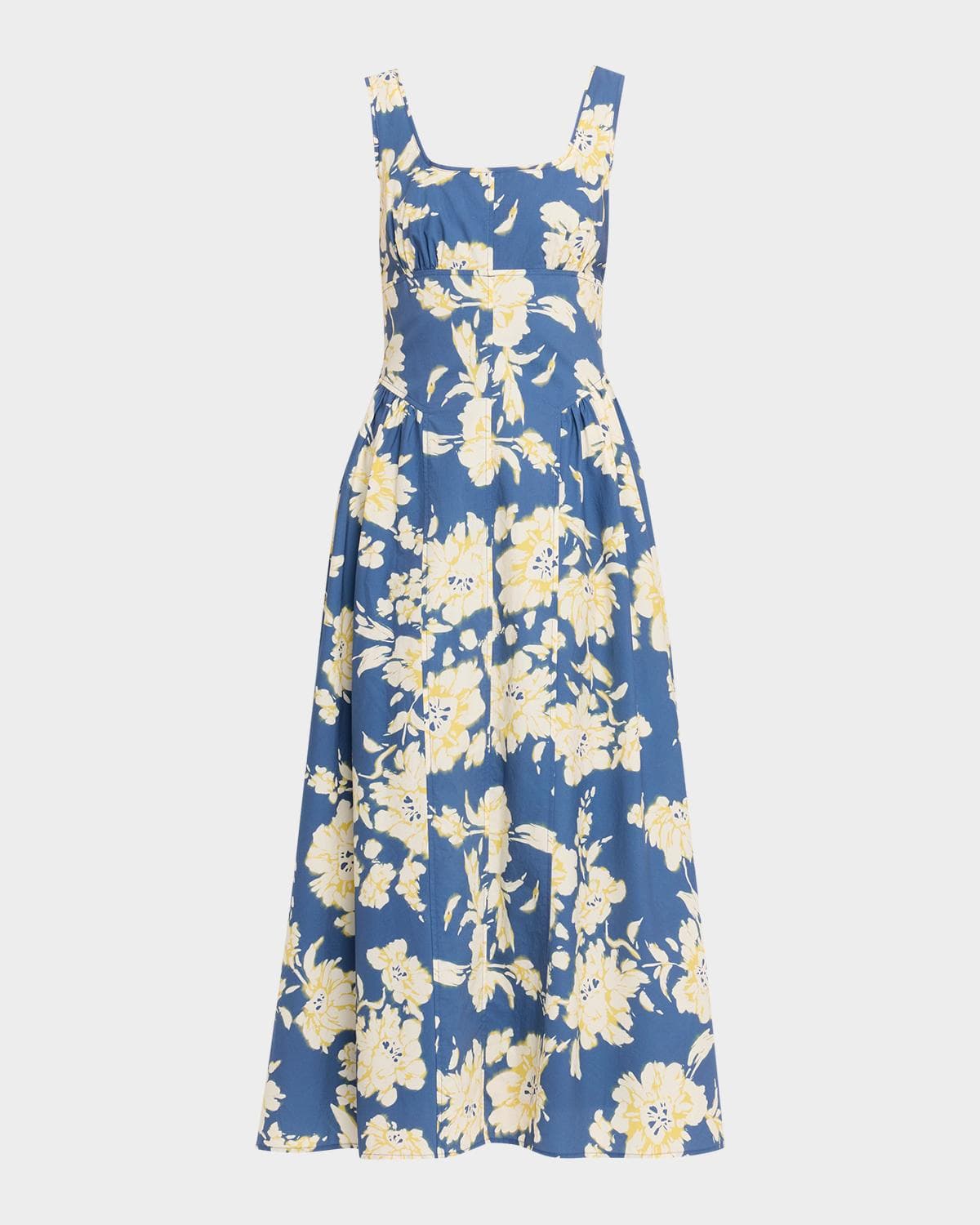 Tanya Taylor Cadence Floral Poplin Midi Dress