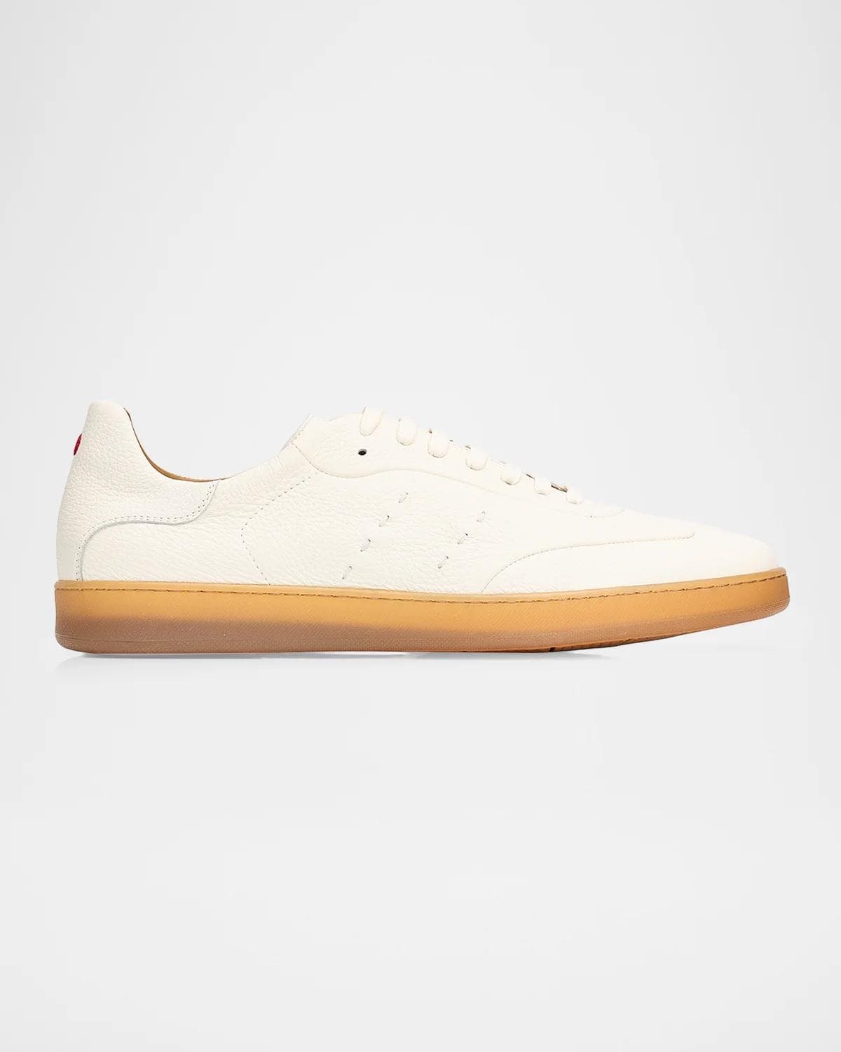 Kiton Men's Deerskin T-Toe Low-Top Sneakers