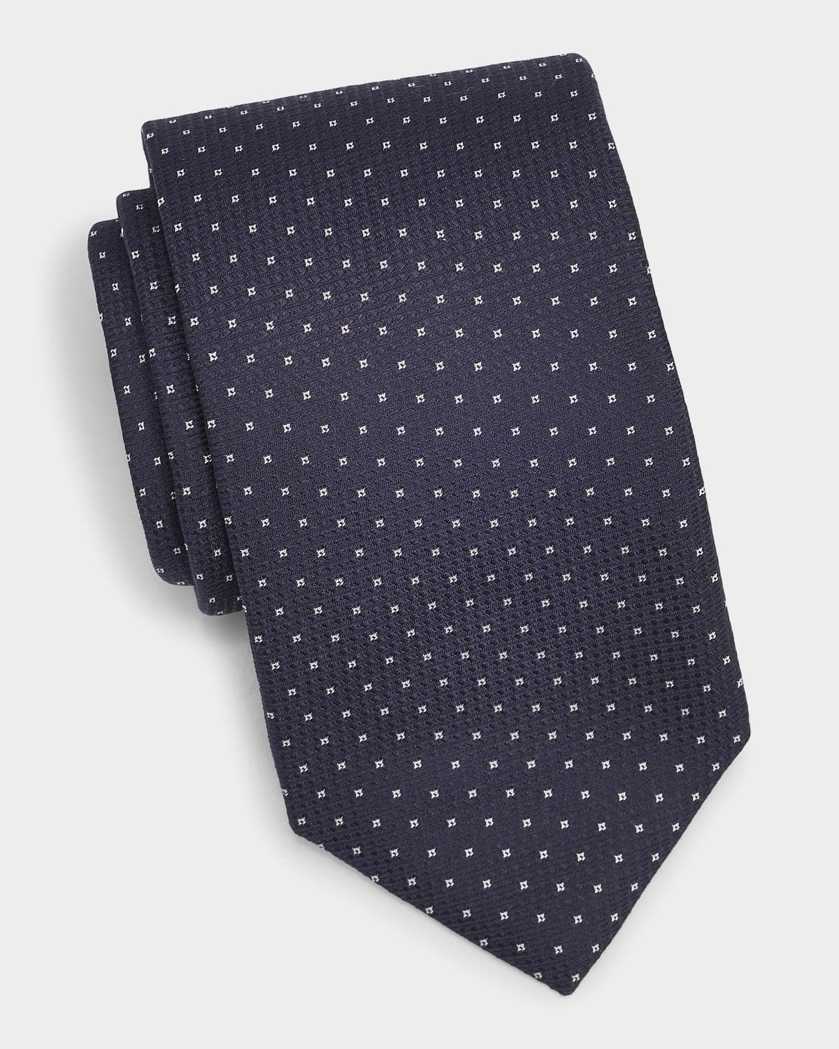 Canali Men's Light Square Silk Tie · 2