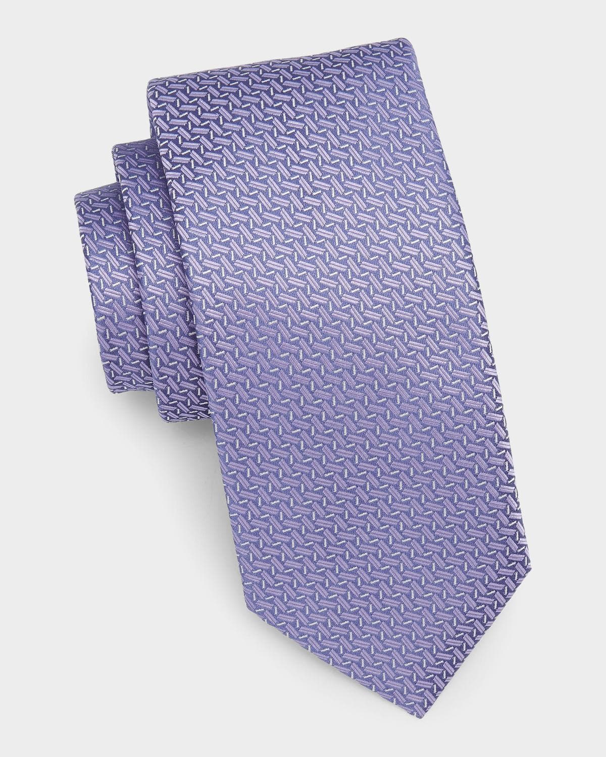 Canali Men's Zigzag Woven Silk Tie