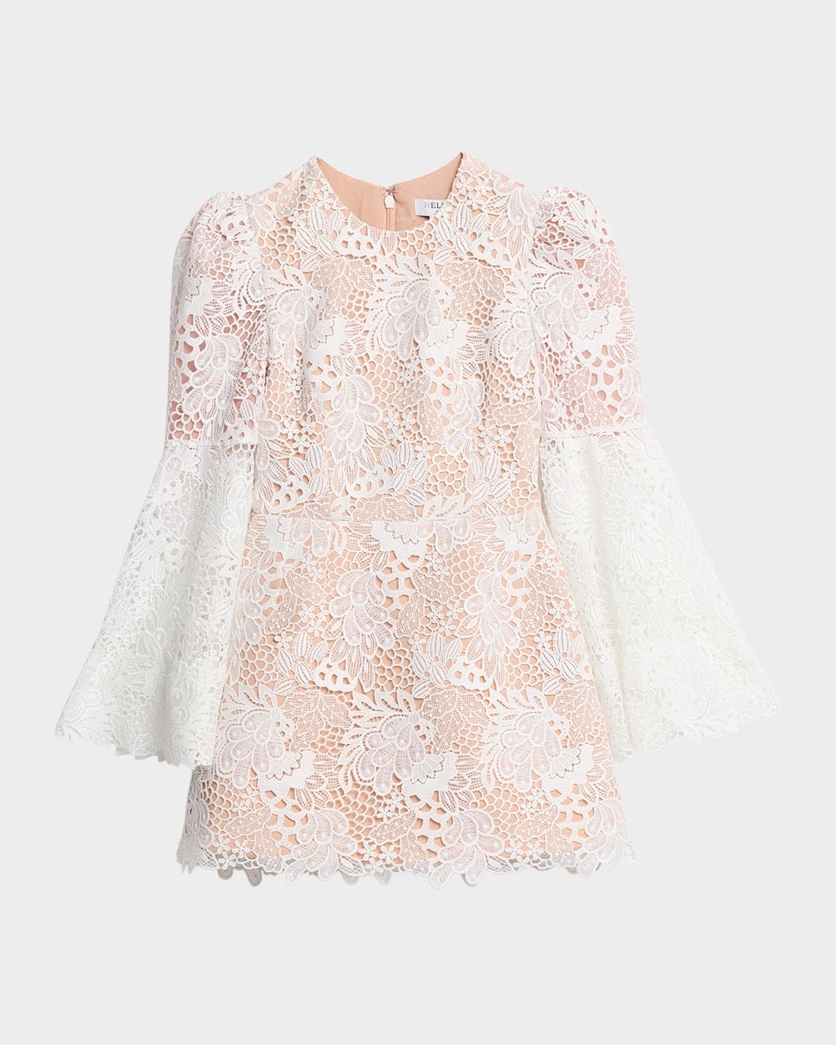 HELSI Nicole Flare-Sleeve Lace Mini Dress