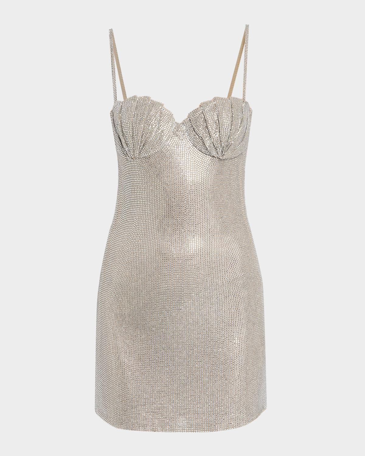 GIUSEPPE DI MORABITO Act II: The Fall Of Icarus Crystal Hotfix Mini Dress