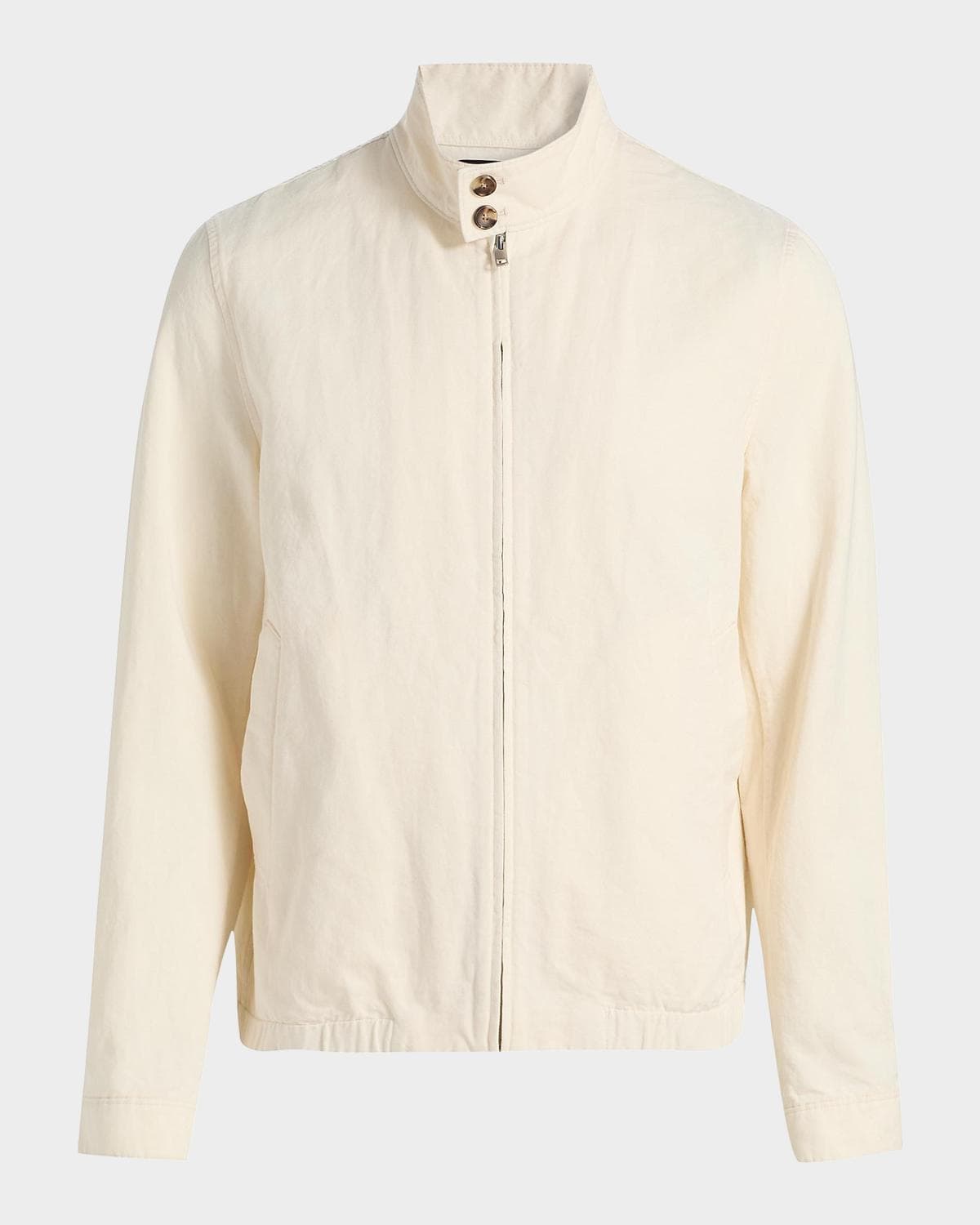 Vince Men's Cotton-Linen Bomber Jacket