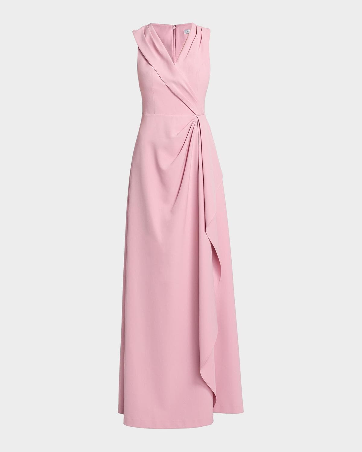 Kay Unger New York Fiona Stretch Crepe Walk-Through Jumpsuit