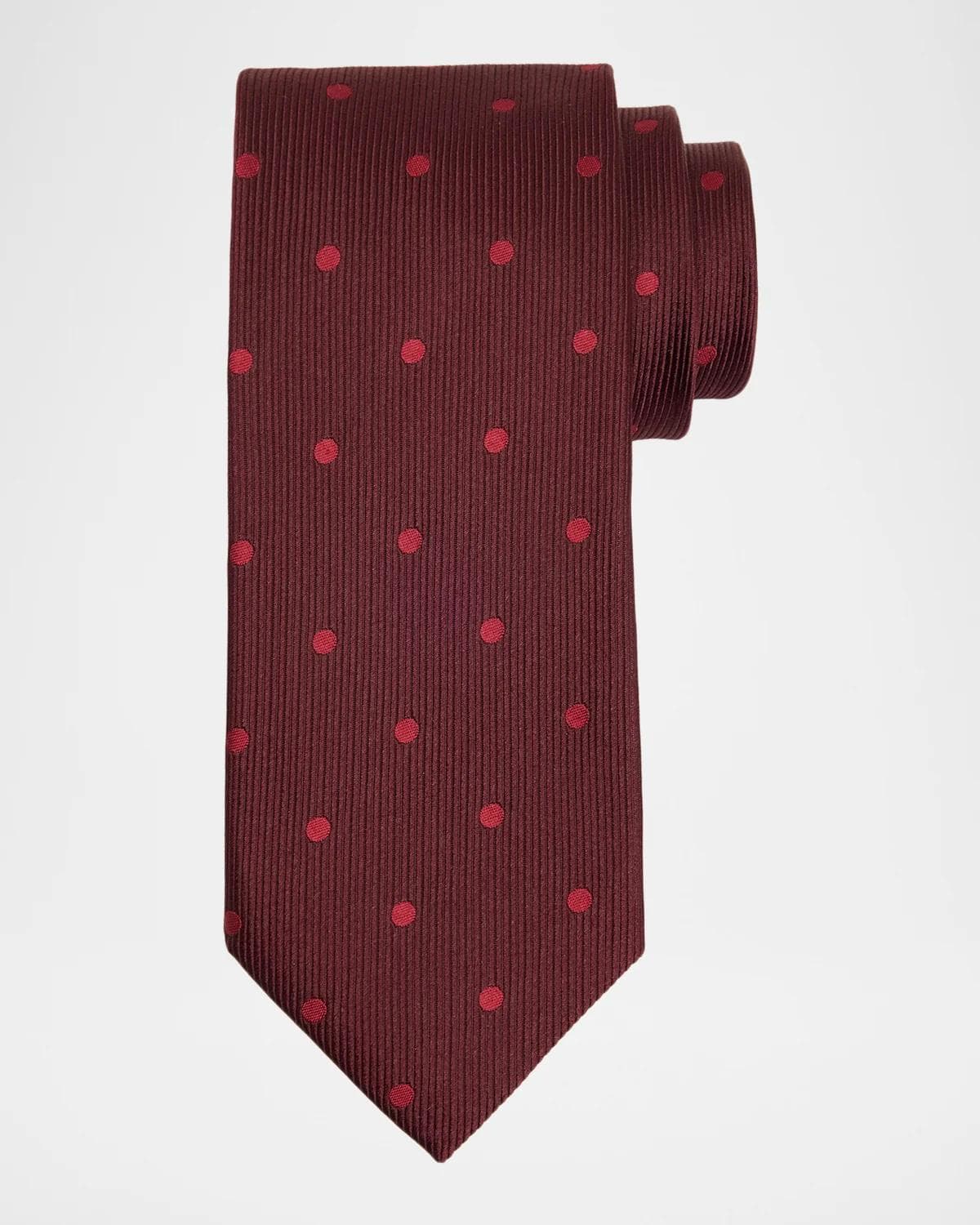TOM FORD Boutique Men's Tonal Jacquard Polka Dot Silk Tie