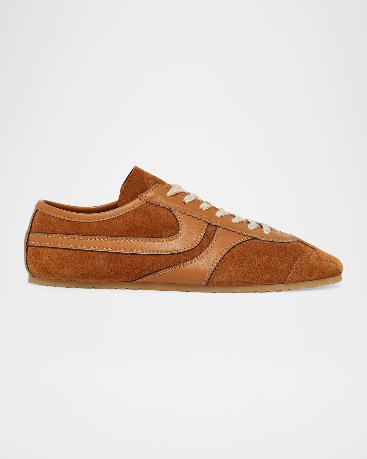 Dries Van Noten Men's Mosaicon T-Toe Suede Low-Top Sneakers