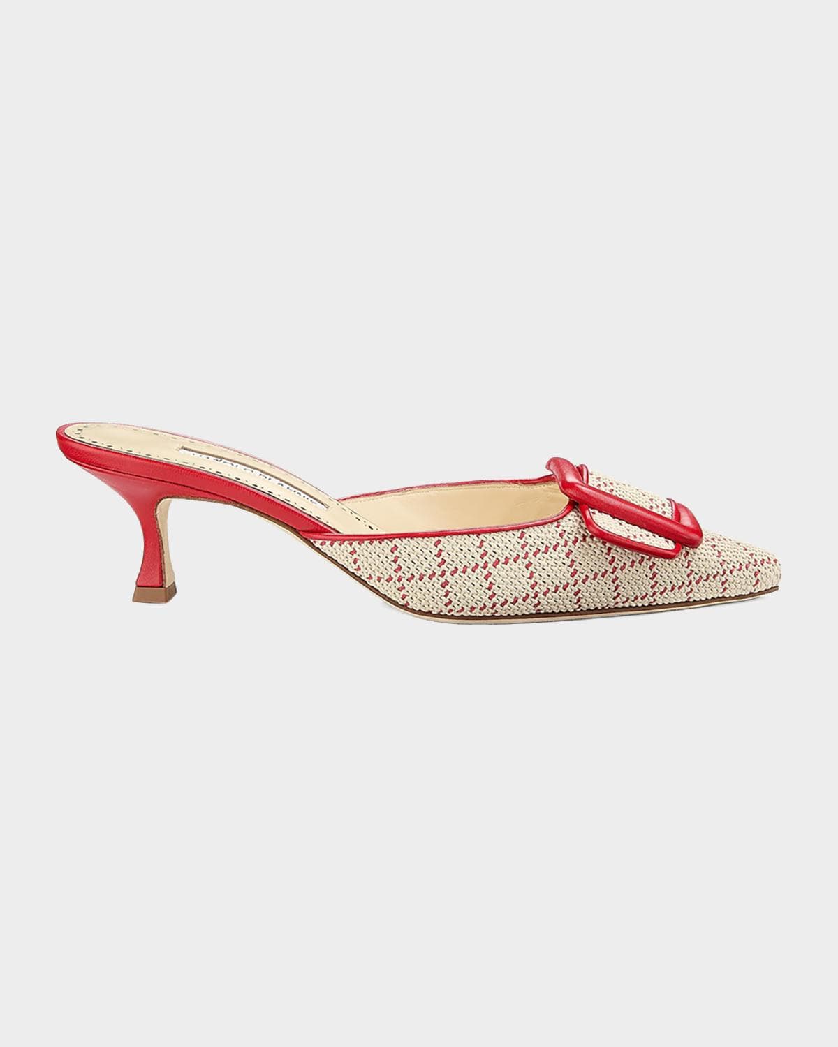 Manolo Blahnik 50mm Maysalebi Gala Buckle Mules