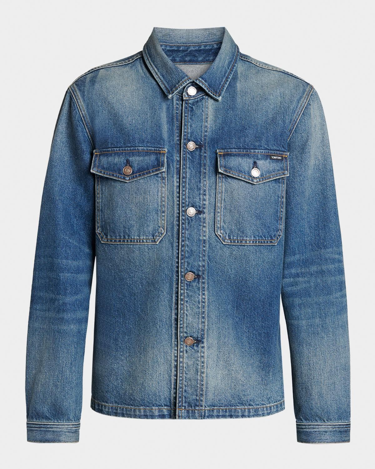 TOM FORD Boutique Men's Cotton Denim Shirt Jacket