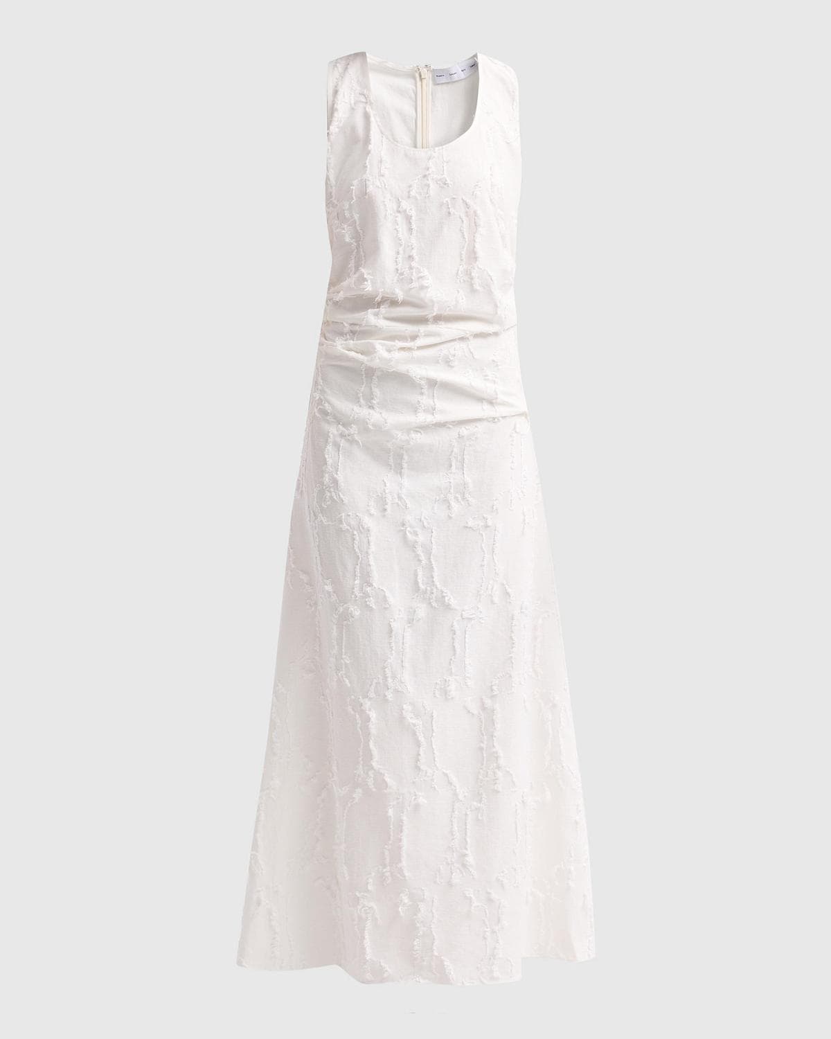 Proenza Schouler Violeta Gathered Jacquard Maxi Dress