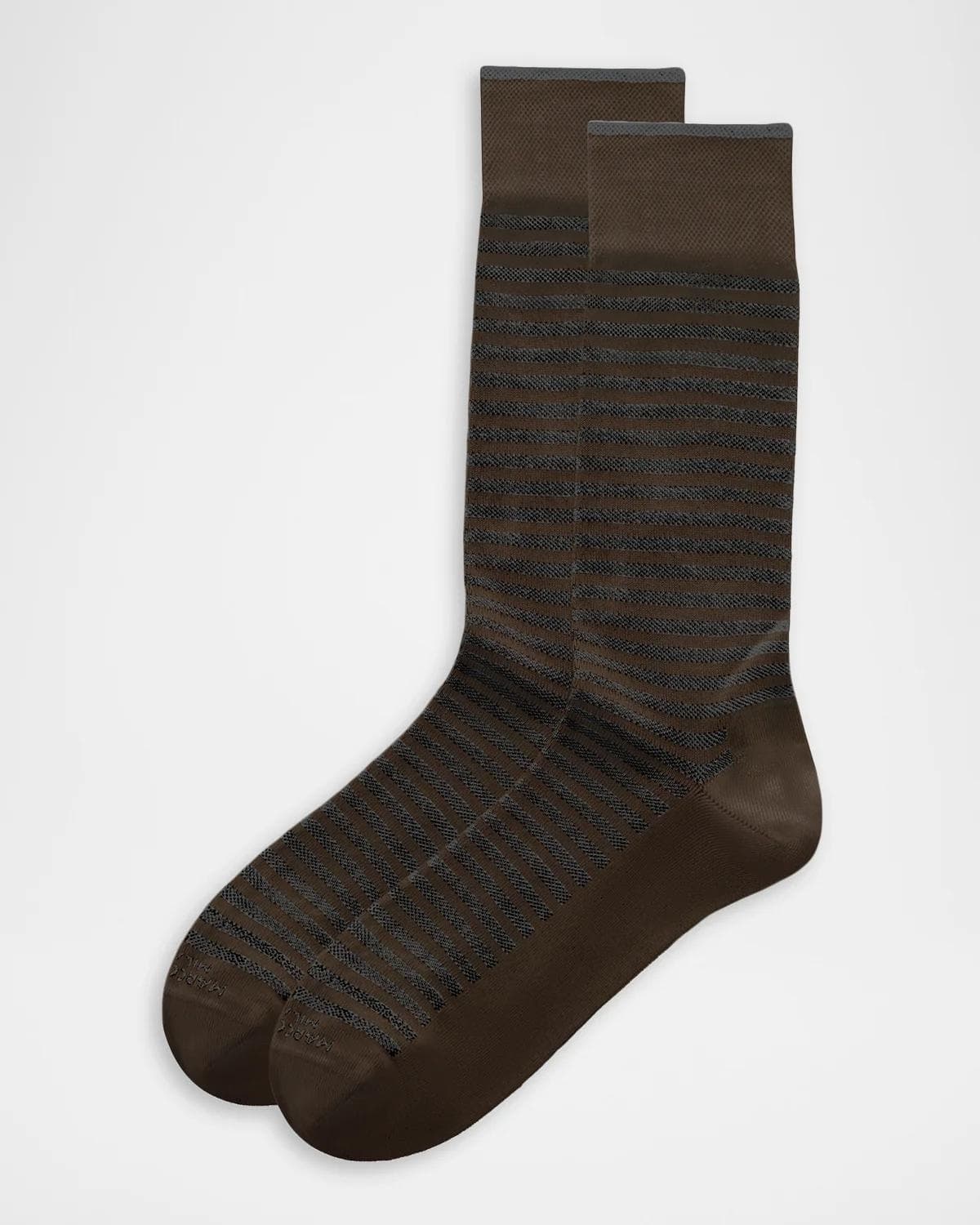 Marcoliani Men's Stripe Mousse Crew Socks