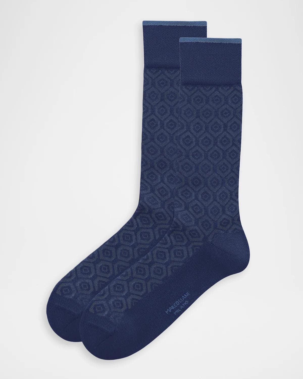 Marcoliani Men's Vintage Hexagon Crew Socks