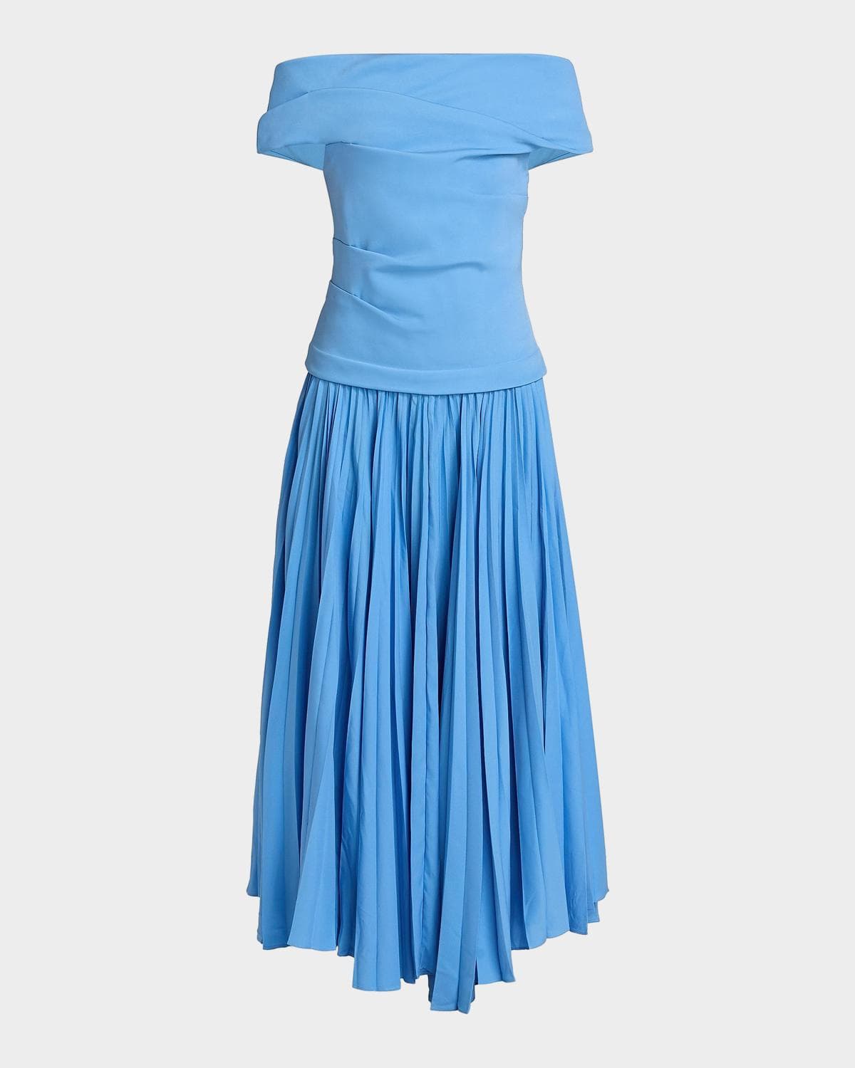 Acler Haileypark Off-The-Shoulder Drop-Waist Maxi Dress