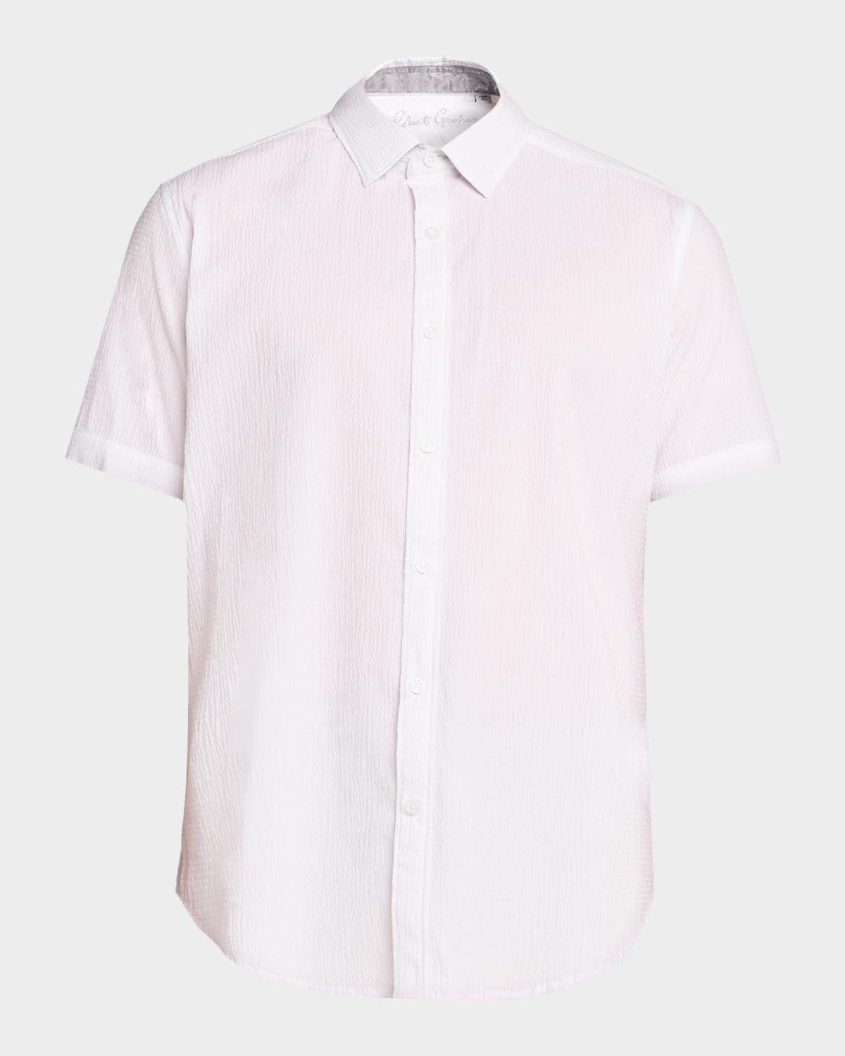Robert Graham Men's Thresher Textured Cotton Short-Sleeve Shirt