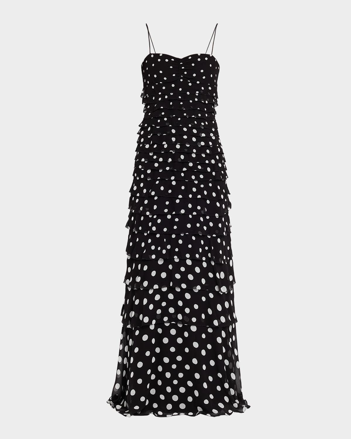Saloni Niki Polka Dot Maxi Dress