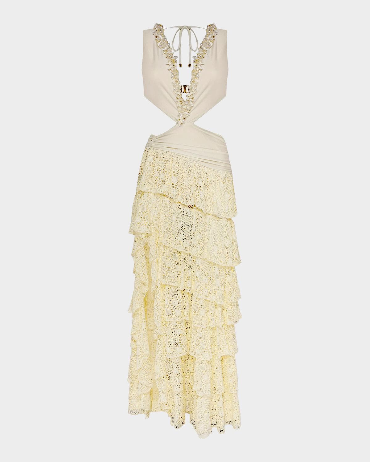 PatBO Martina Ruffled Maxi Dress · X-SMALL