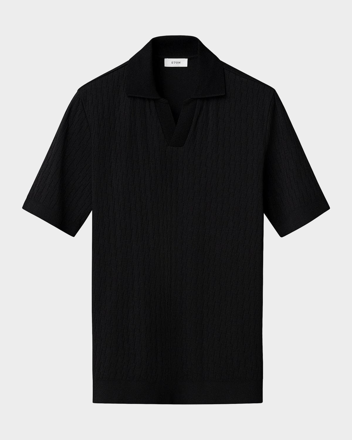 Eton Men's Jacquard Cotton Polo Shirt
