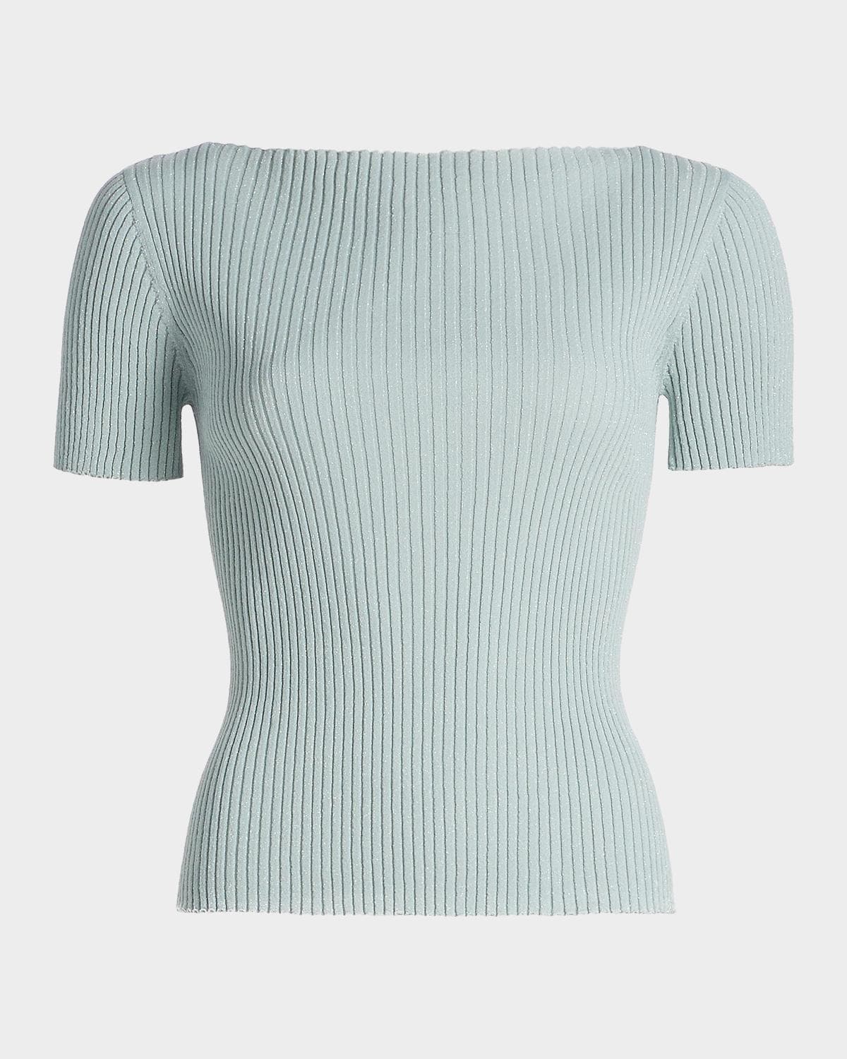 LESET Blake Rib-Knit T-Shirt