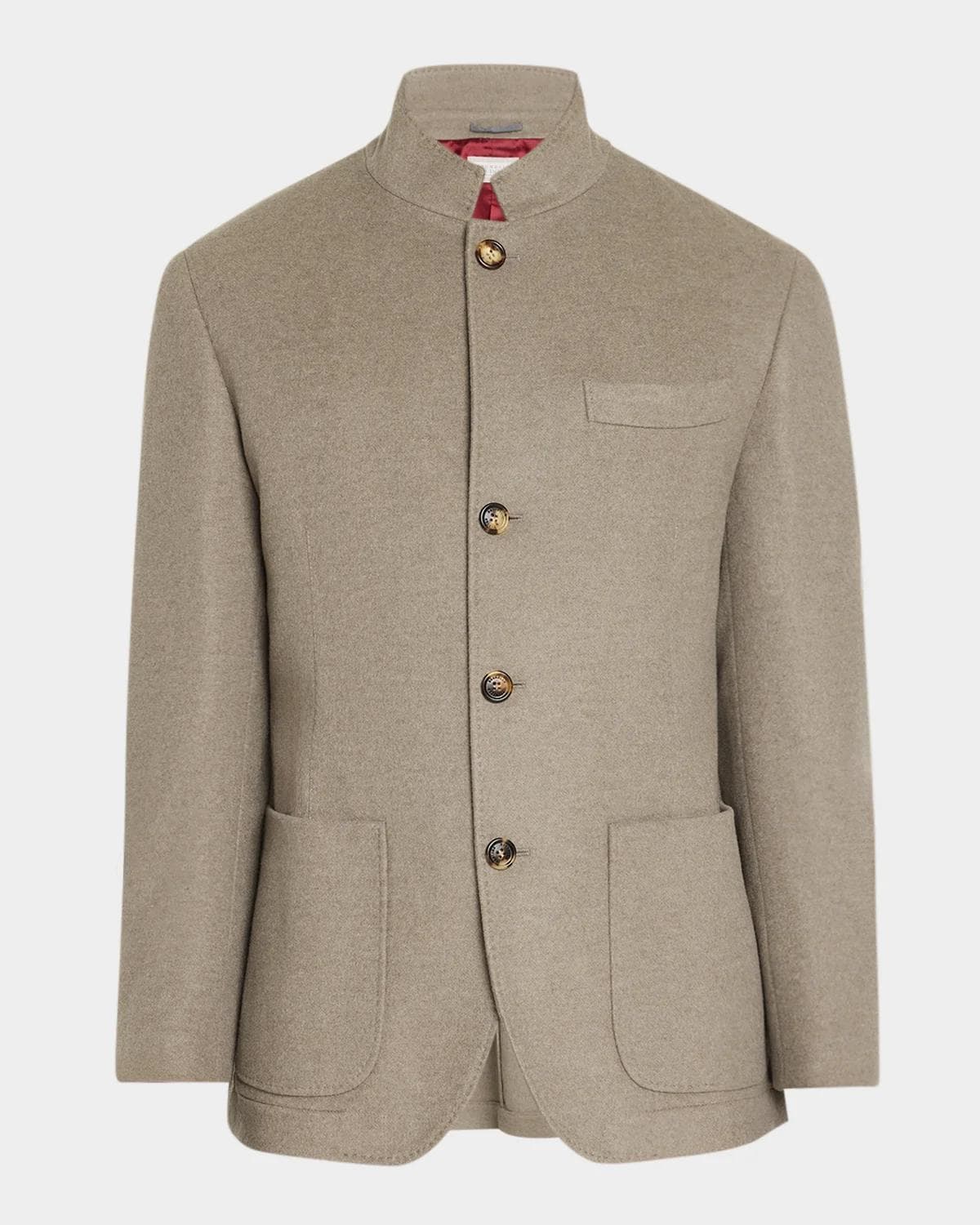Brunello Cucinelli Men's Cashmere Nehru Jacket