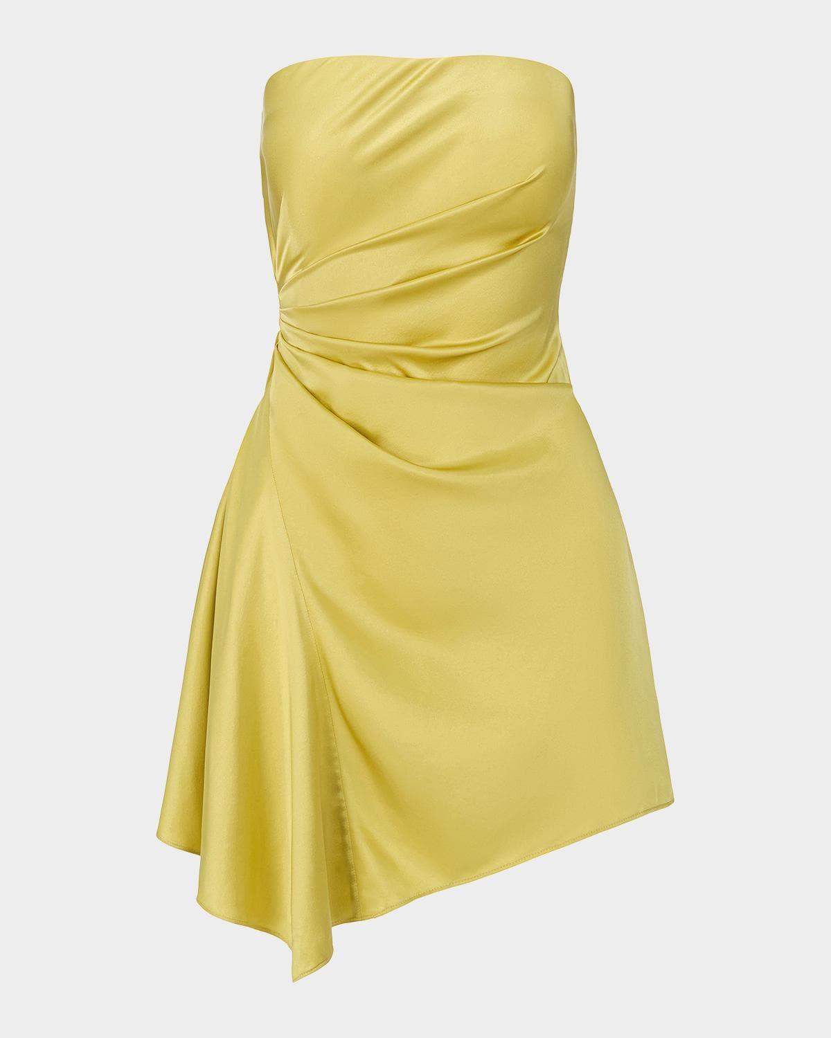STAUD Adriana Silk Mini Dress