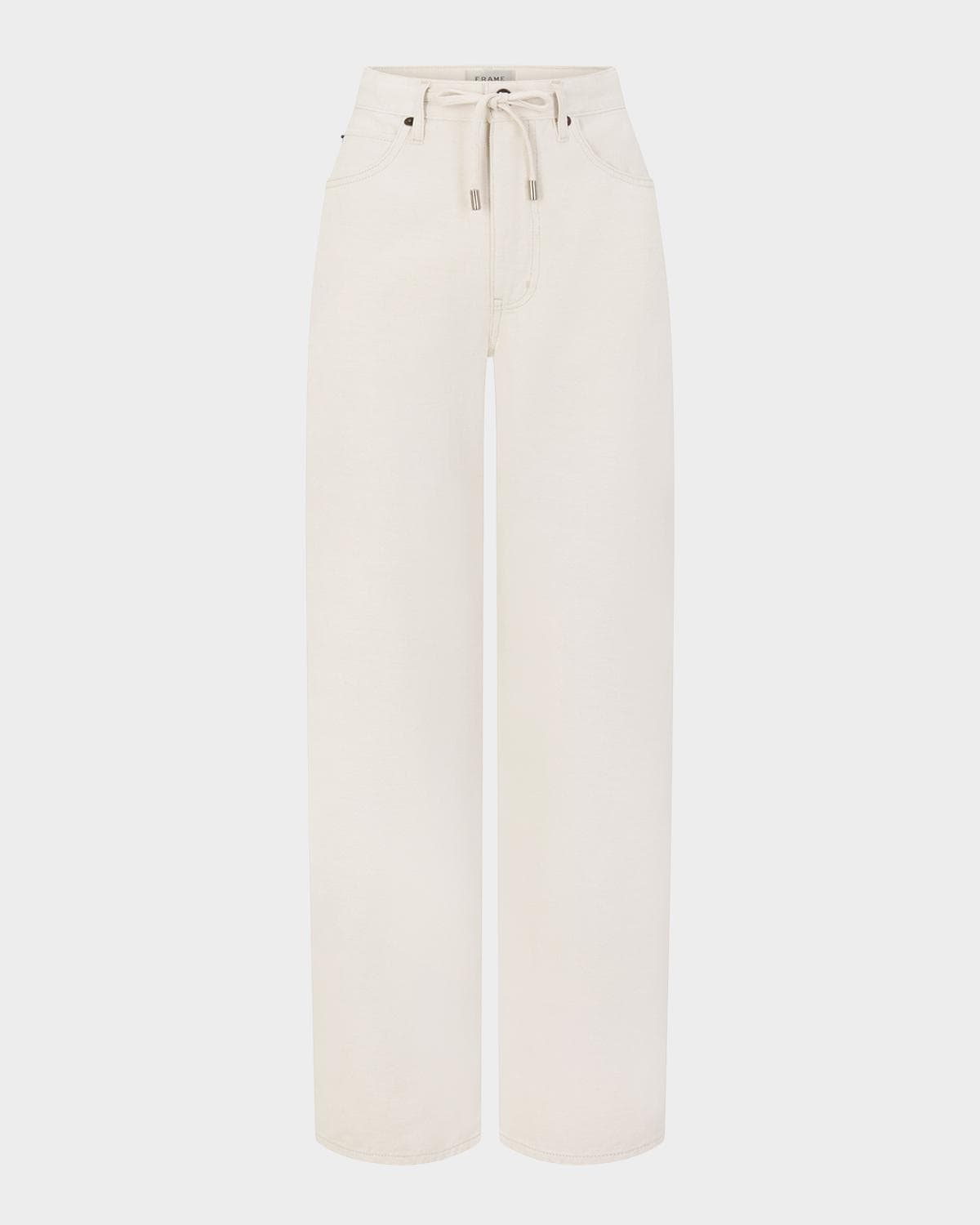 FRAME The Off-Duty Drawstring Bow Jeans