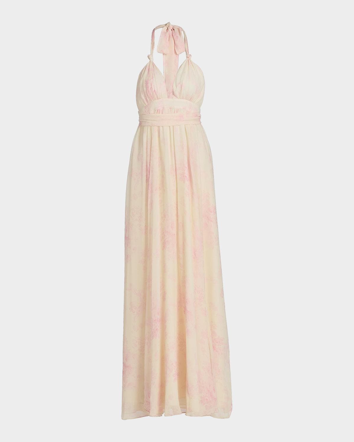 LoveShackFancy Lilah Floral Silk Maxi Dress